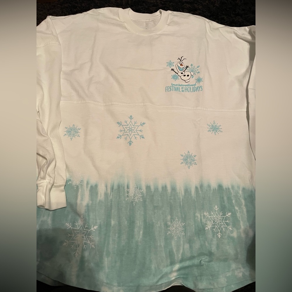 Disney Epcot Festival of the Holidays Olaf & Sven Frozen Spirit Jersey New